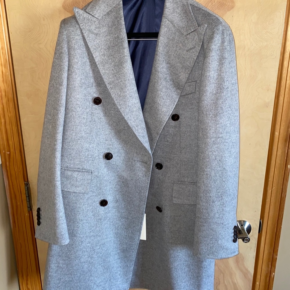NEVER WORN Light Grey Overcoat